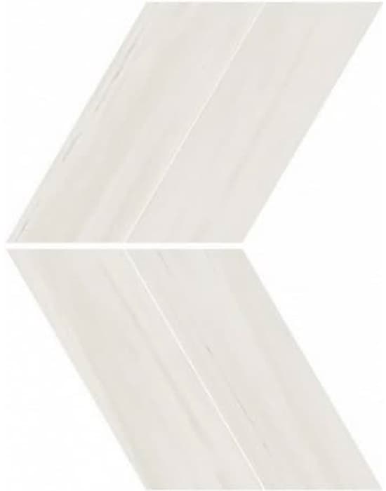 Marvel Stone Bianco Dolomite Chevron Lapp 22.5x22.9